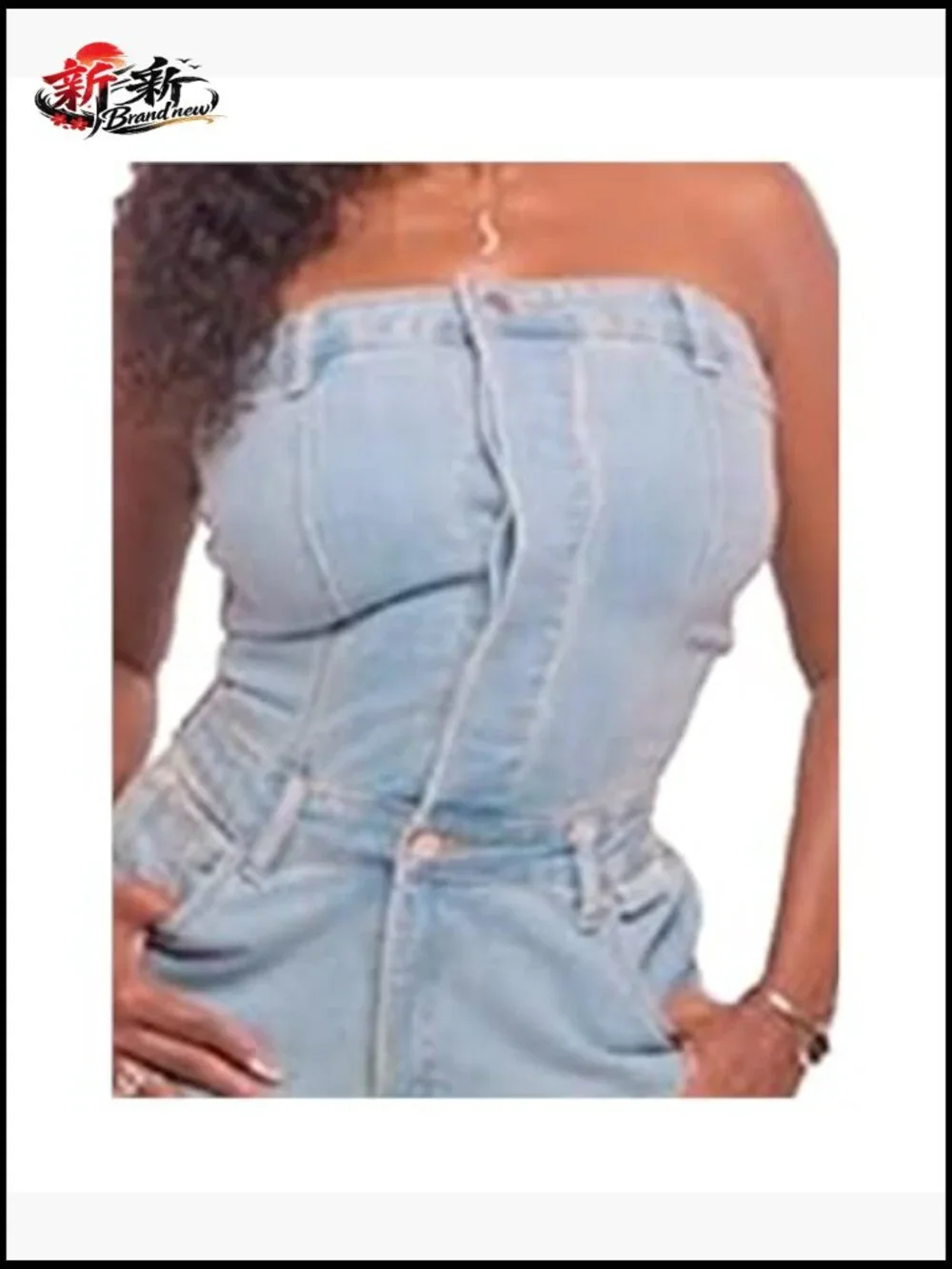 Polyester Camo Jumpsuit with Button Closure and Cargo Pockets - Picture 3 of 5